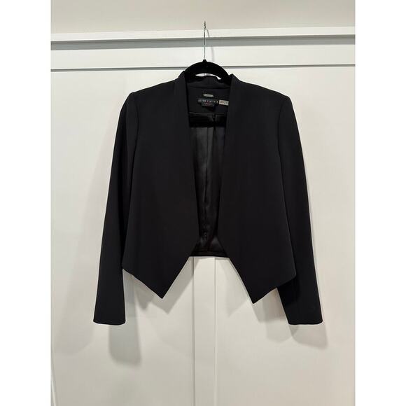 Alice + Olivia Cropped Tuxedo Style Blazer Size 8 - Picture 1 of 5